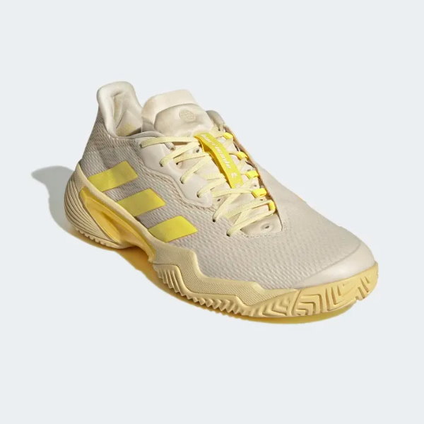 Adidas Barricade Ecru Tint/Yellow Men's Tennis Shoes