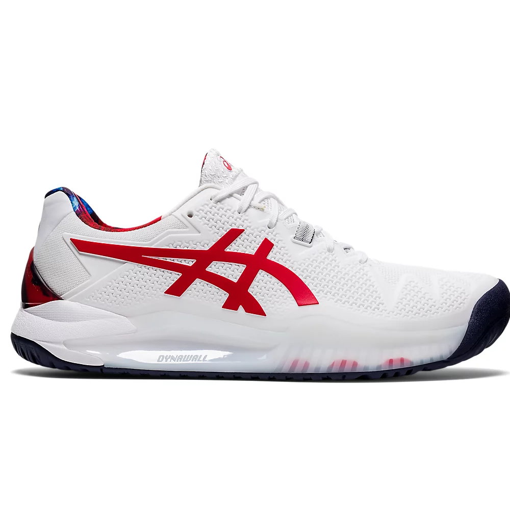 Asics Gel-Resolution 8 L.E. White/Classic Red Men's Shoes