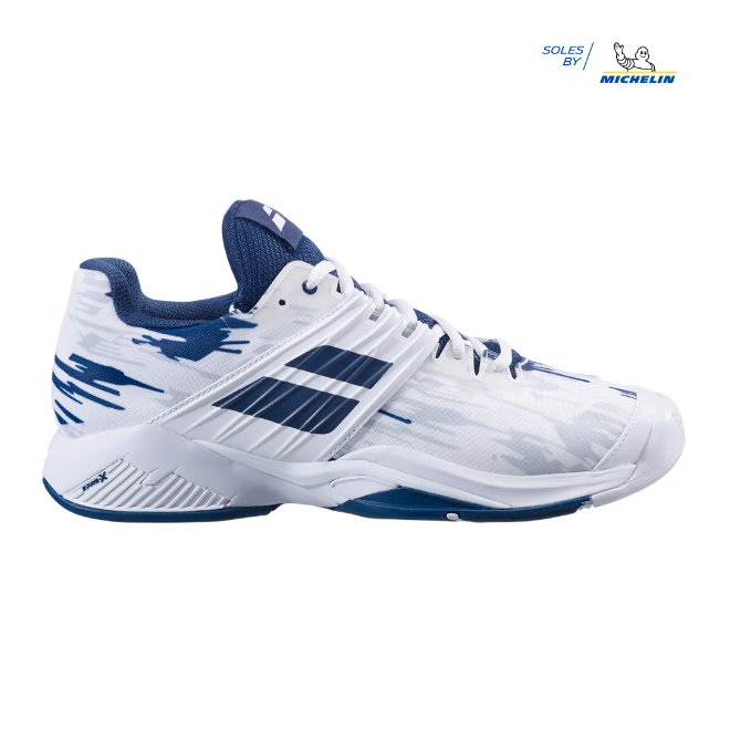 Babolat Propulse Fury All Court White/Estate Blue Men's Tennis Shoes