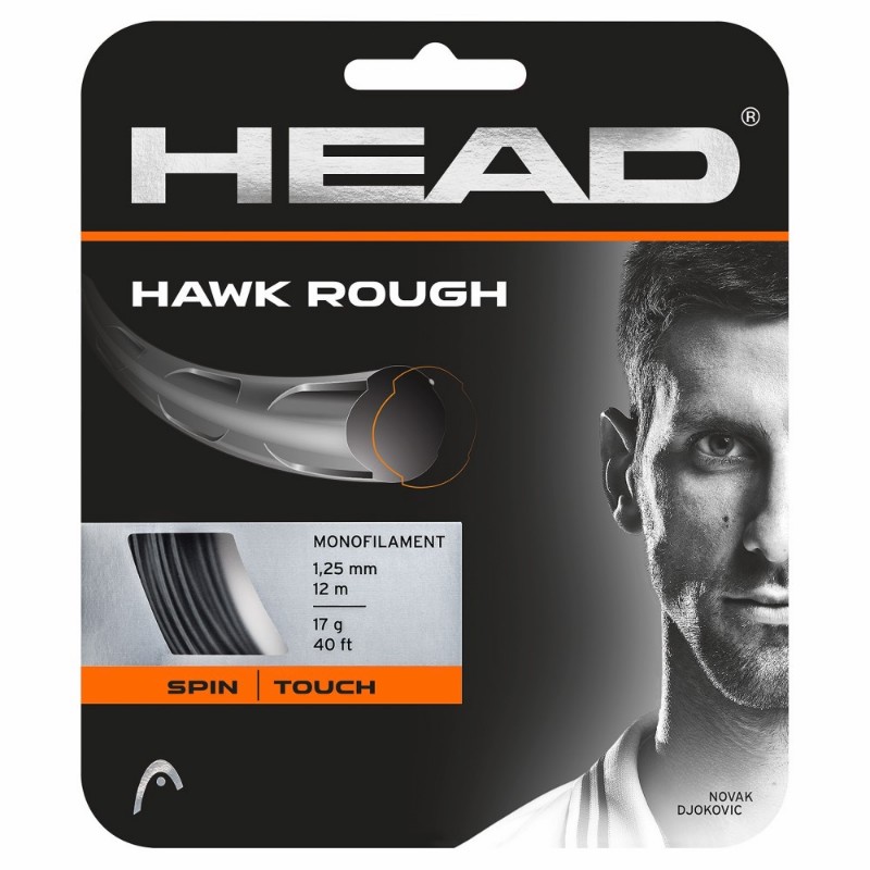 Head Hawk Rough 17/1.25 Anthracite String