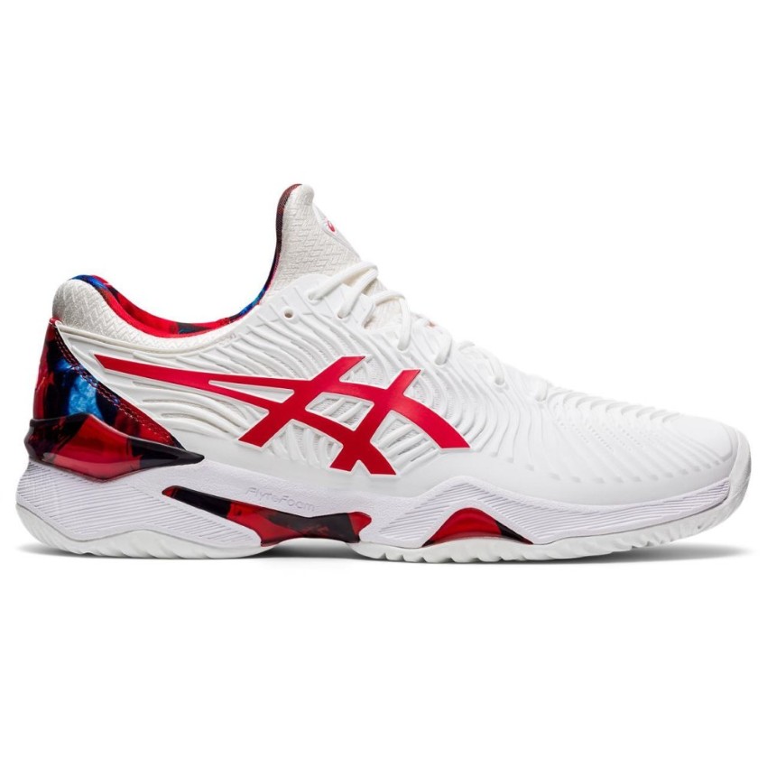 Asics Court FF Novak L.E. White/Classic Red Men's Shoes