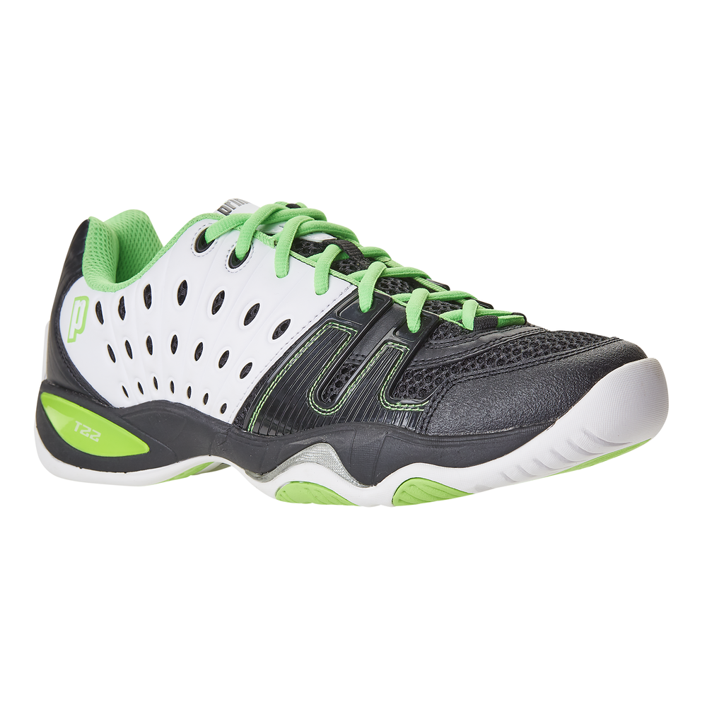 Prince T22 Men's Shoes Black/White/Green