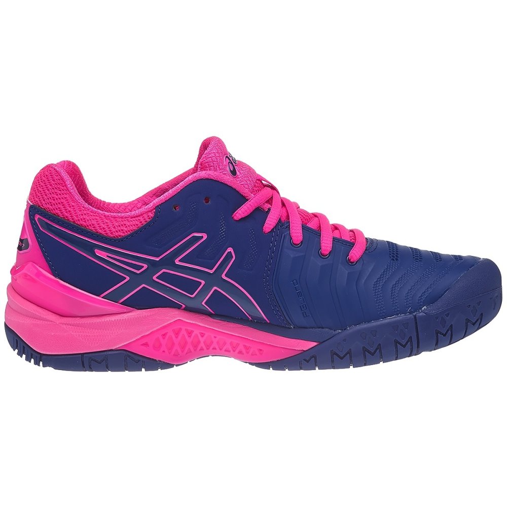 Asics Gel Resolution 7 Navy Pink Women s Shoes Tennis Town Tennis Racquets Equipment Strings Shoes Bag