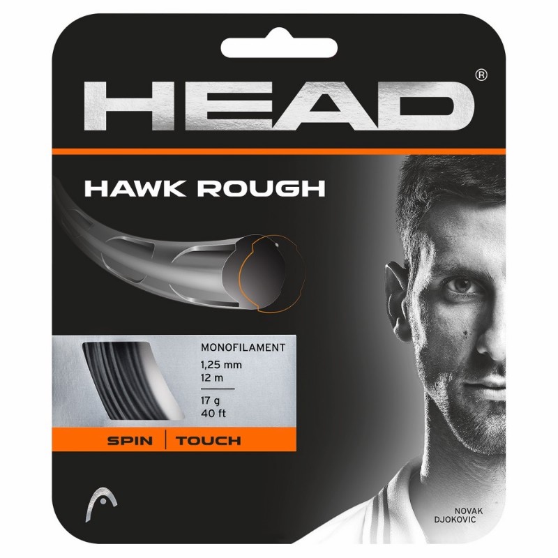 Head Hawk Rough 17/1.25 Anthracite String