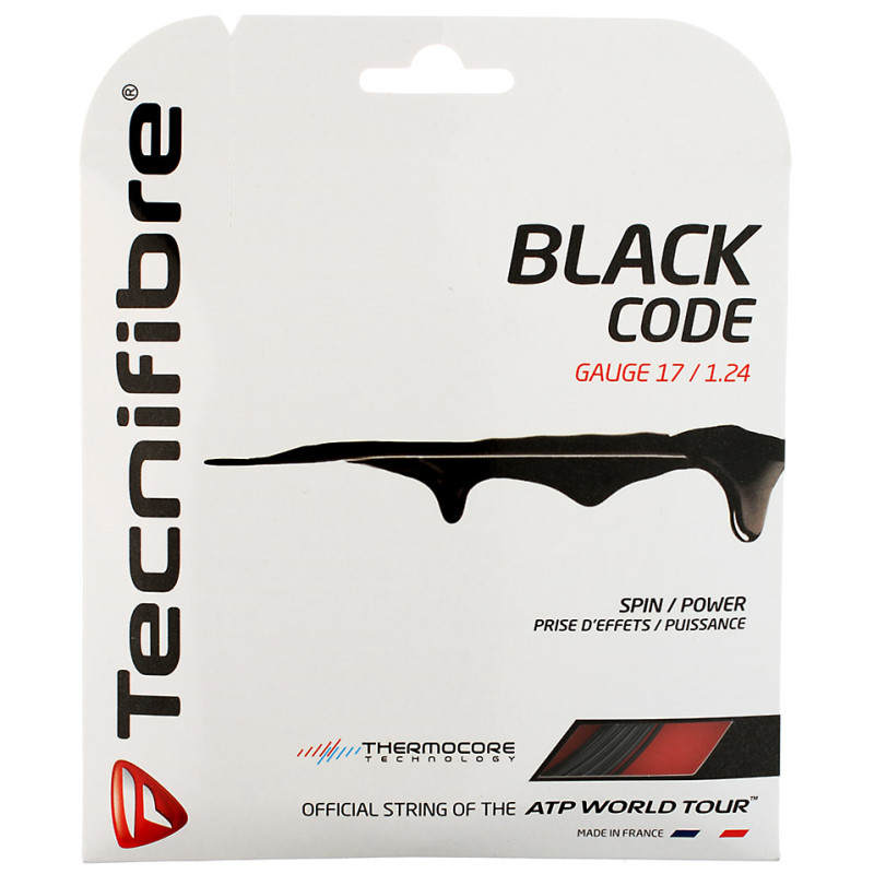 Tecnifibre Black Code 17/1.24 String Black